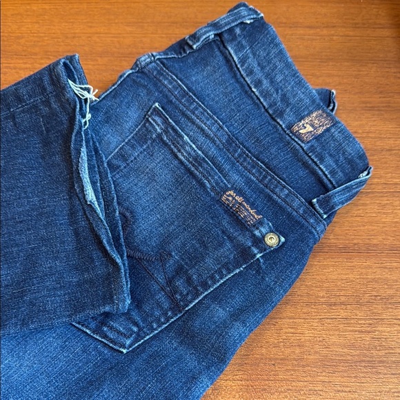 For all man kind kimmie straight leg  Women's Blue Jeans size 24 - Picture 1 of 13